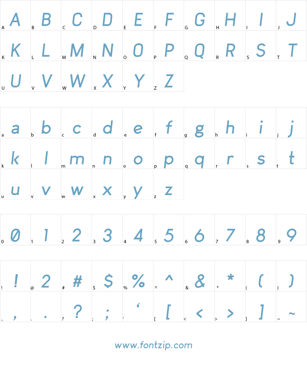 Arvin Light Font Character
